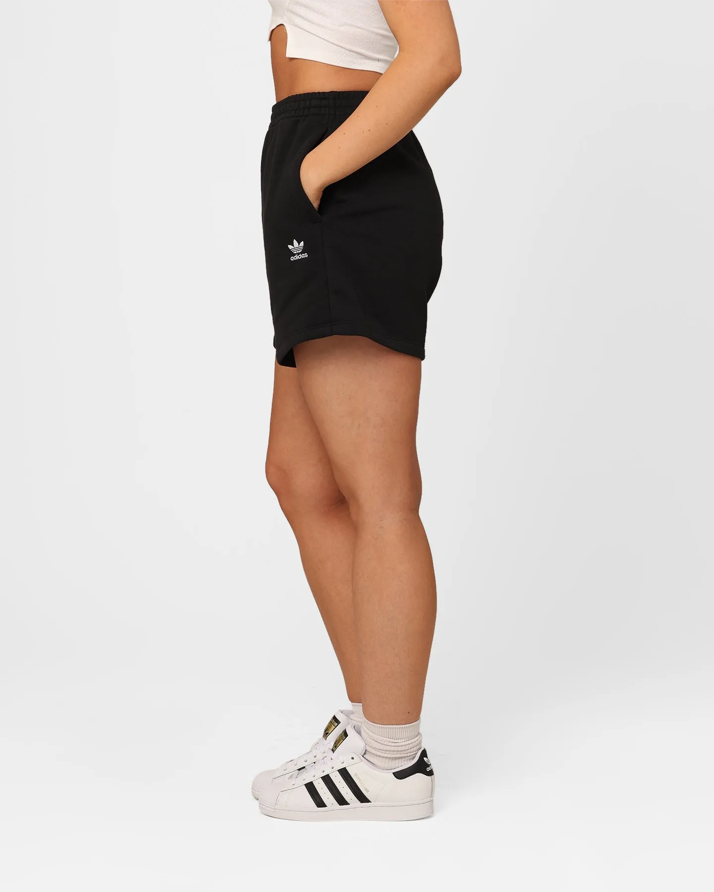 Adidas Women's Adicolour Essentials French Terry Shorts Black