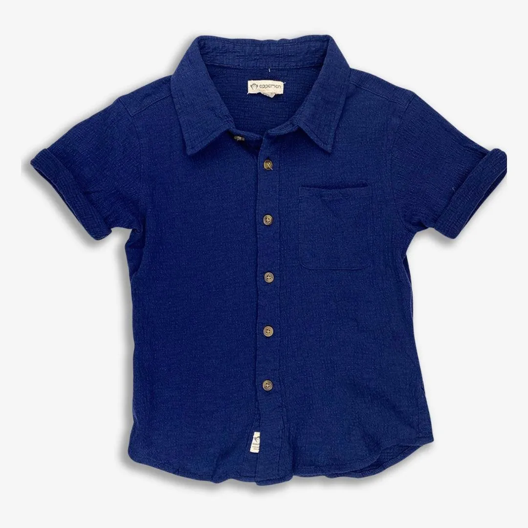 Beach Shirt | Navy Blue