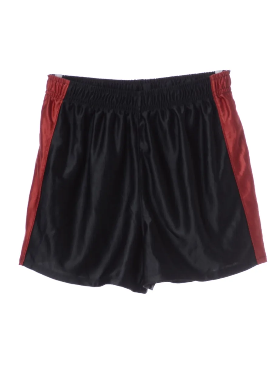 Beyond Retro Label Louise Sport Shorts Black With A Drawstring Waist