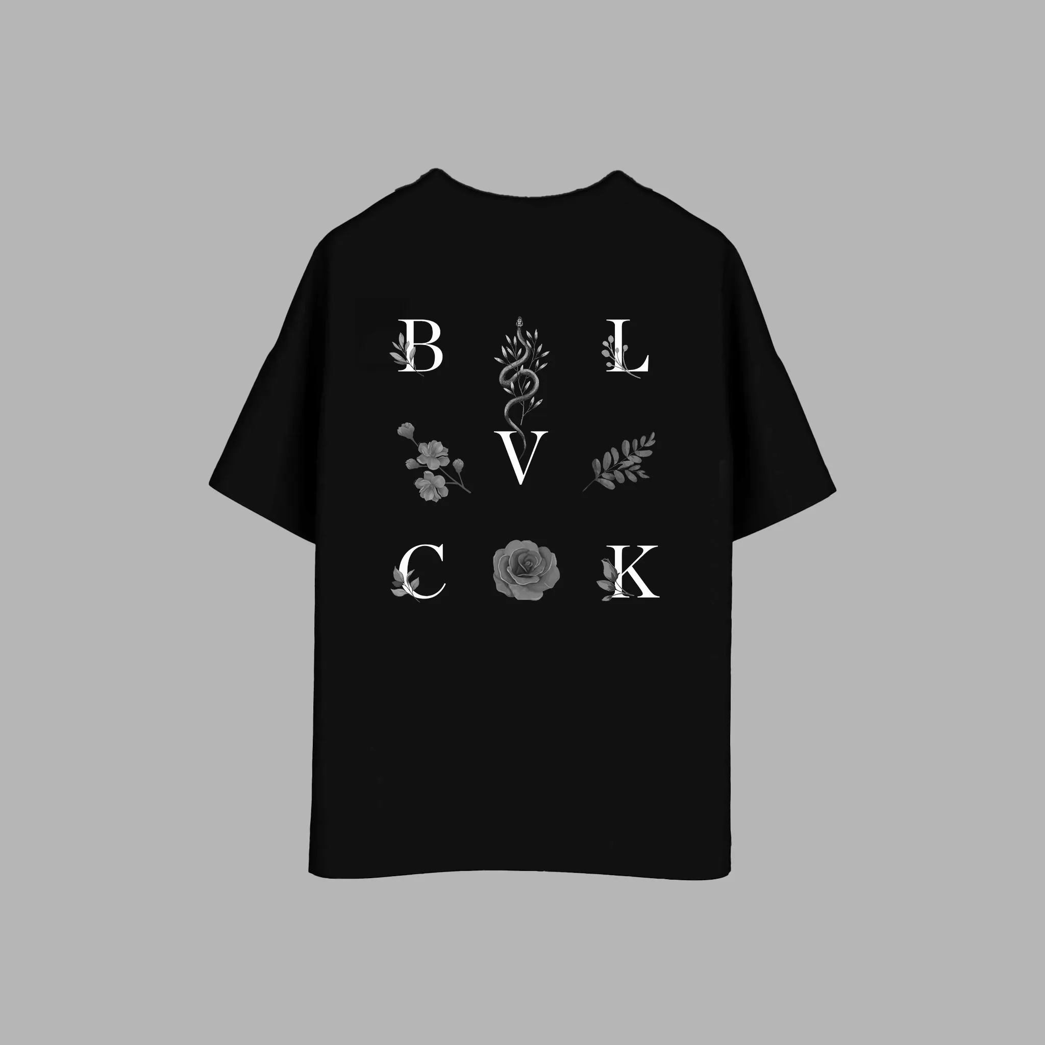 Blvck Floral Logo Tee