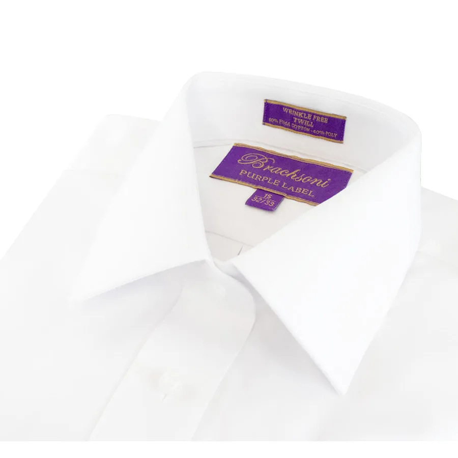 Boys Brachsoni Purple Label Slim Shirt - Double Buttons