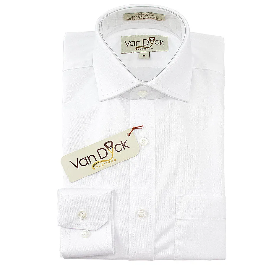 Boys Van Dyck Platinum Twill Shirt