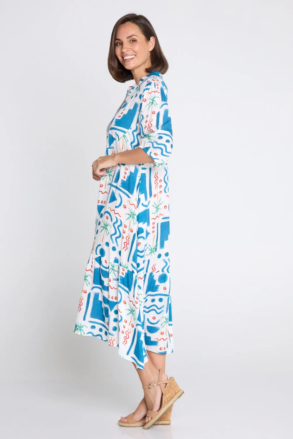 Brookhaven Dress - Blue Print