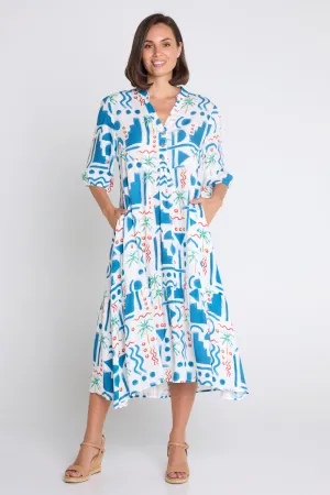 Brookhaven Dress - Blue Print