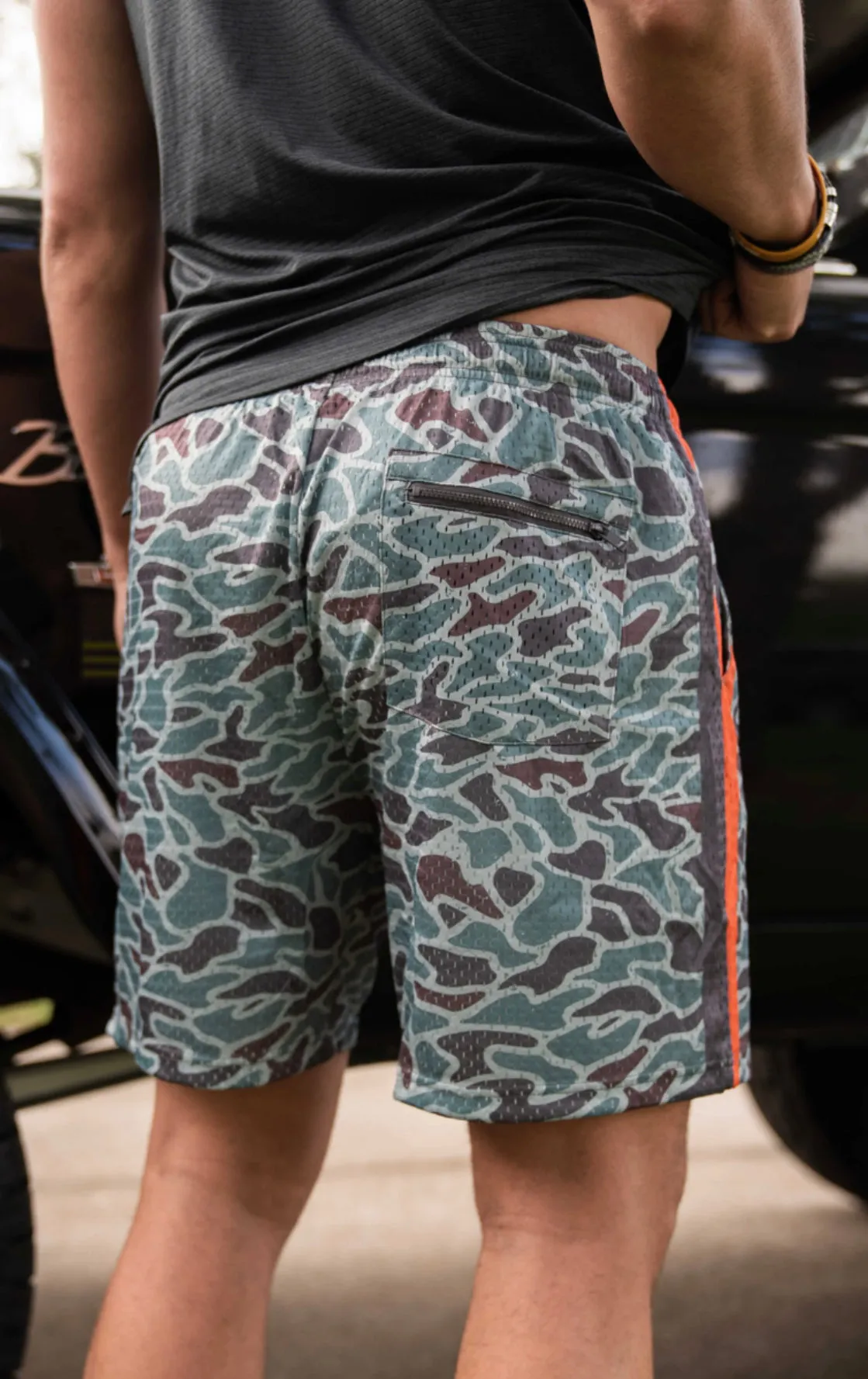 Burlebo Mesh Shorts - Retro Duck Camo