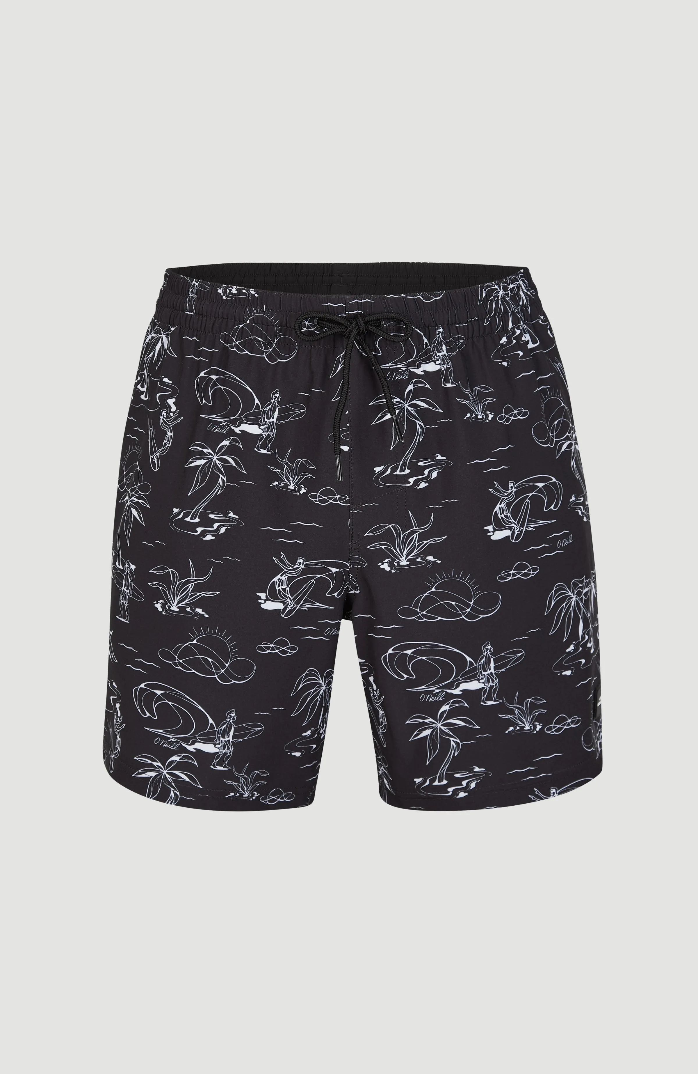 Cali Circle Surfer 16'' Swim Shorts | Black Circle Surfer