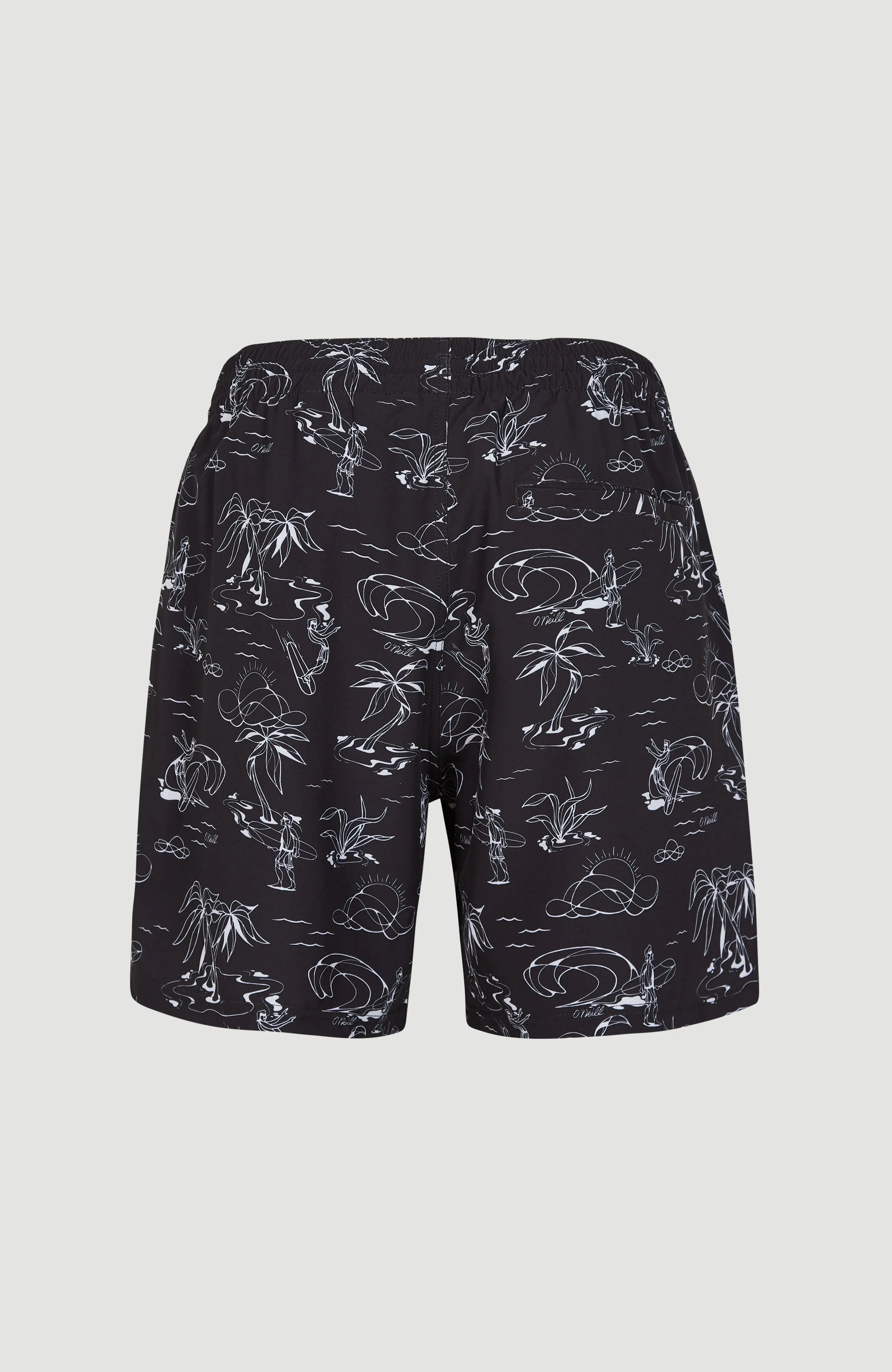 Cali Circle Surfer 16'' Swim Shorts | Black Circle Surfer