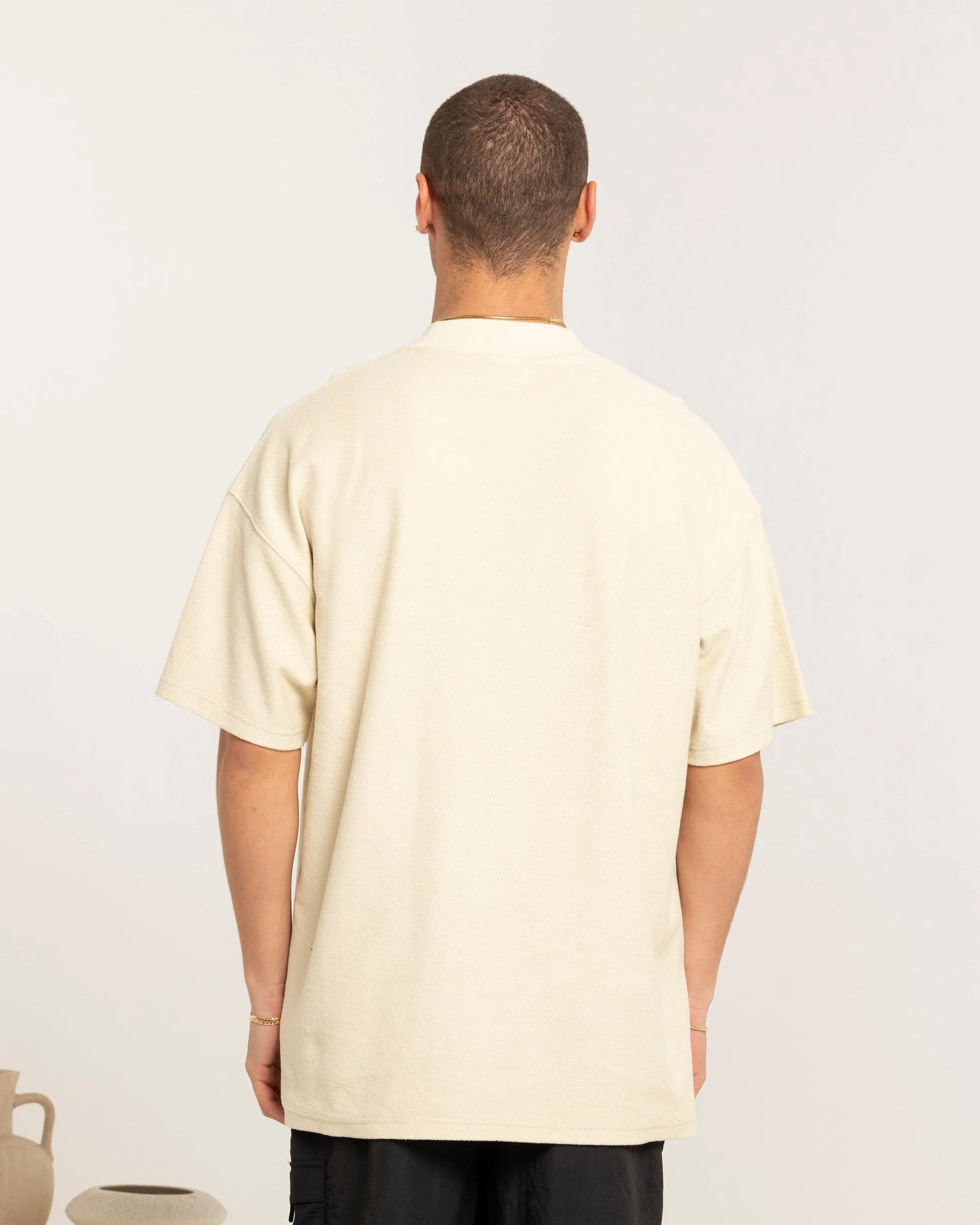 Carre Terry Oversized T-Shirt Light Stone