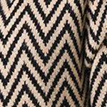 Chevron Print Tie Waist Hooded Coatigan