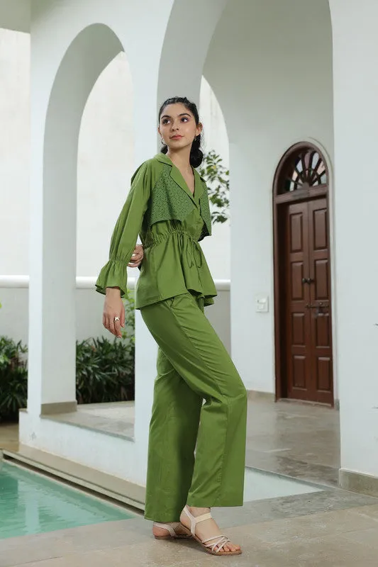 Chic Moss Cotton Co ord Set