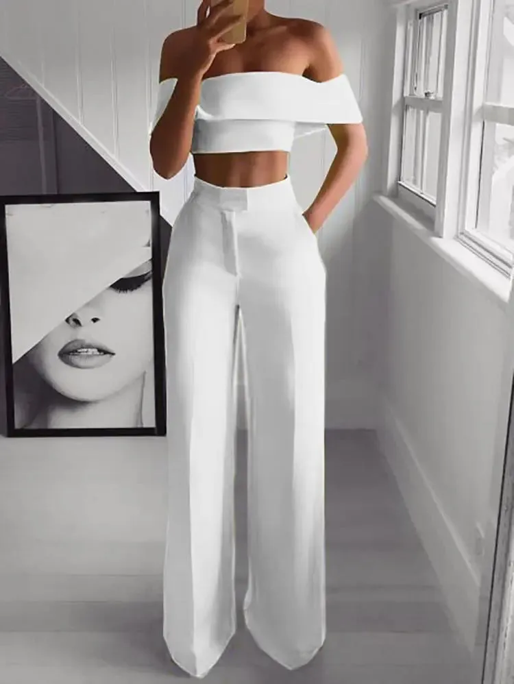 Cropped Top & Pant Set