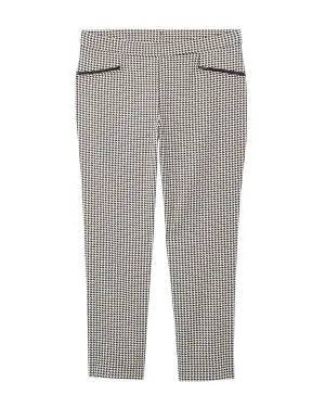 Crosby Ponte Ankle Pant | Black / White