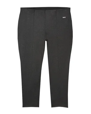 Crosby Printed Ponte Pant | Black / Charcoal Grey