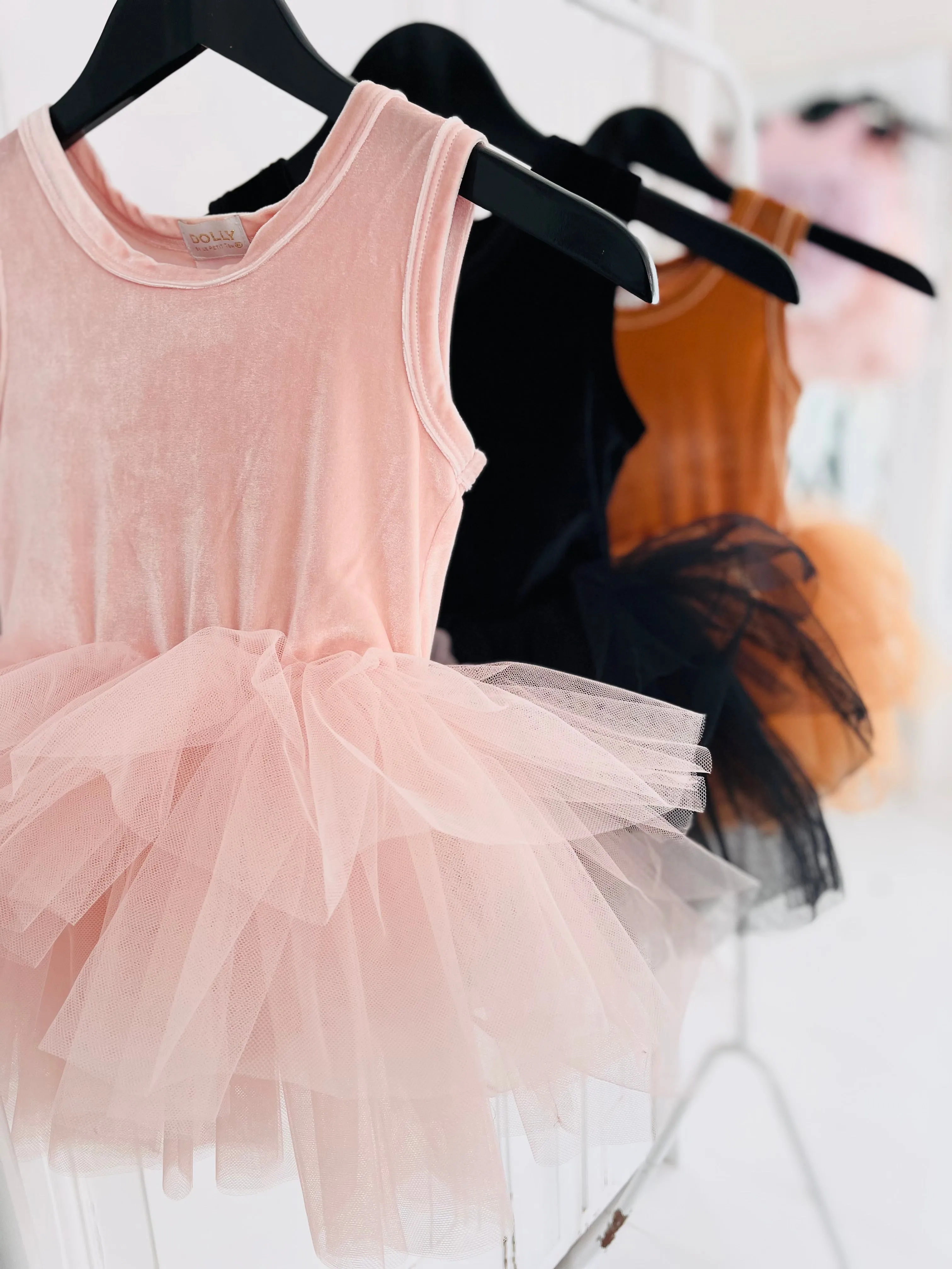 DOLLY TIMELESS VELVET TUTU DRESS caramel