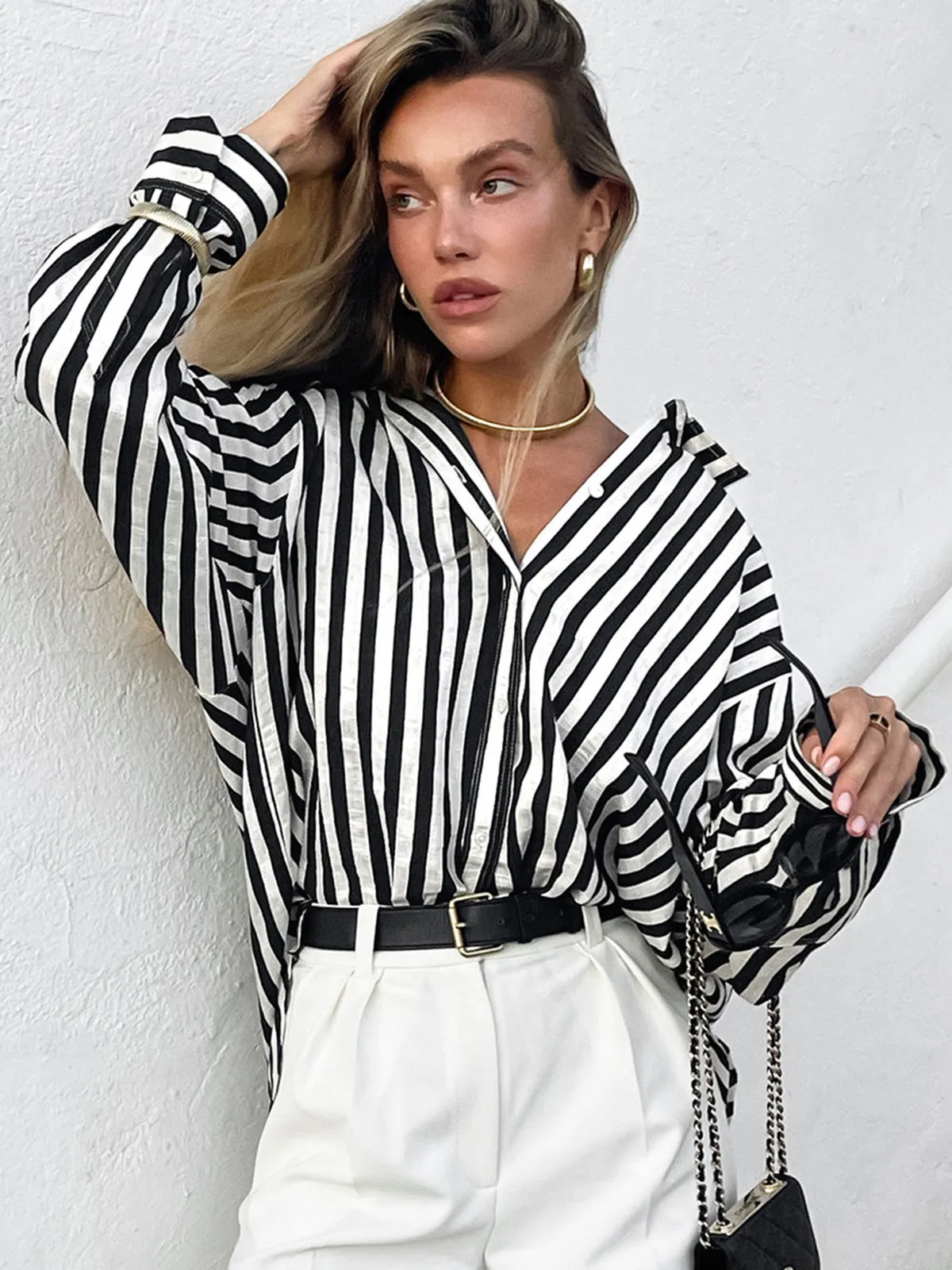 Effortless Charming Pinstripe Shirt