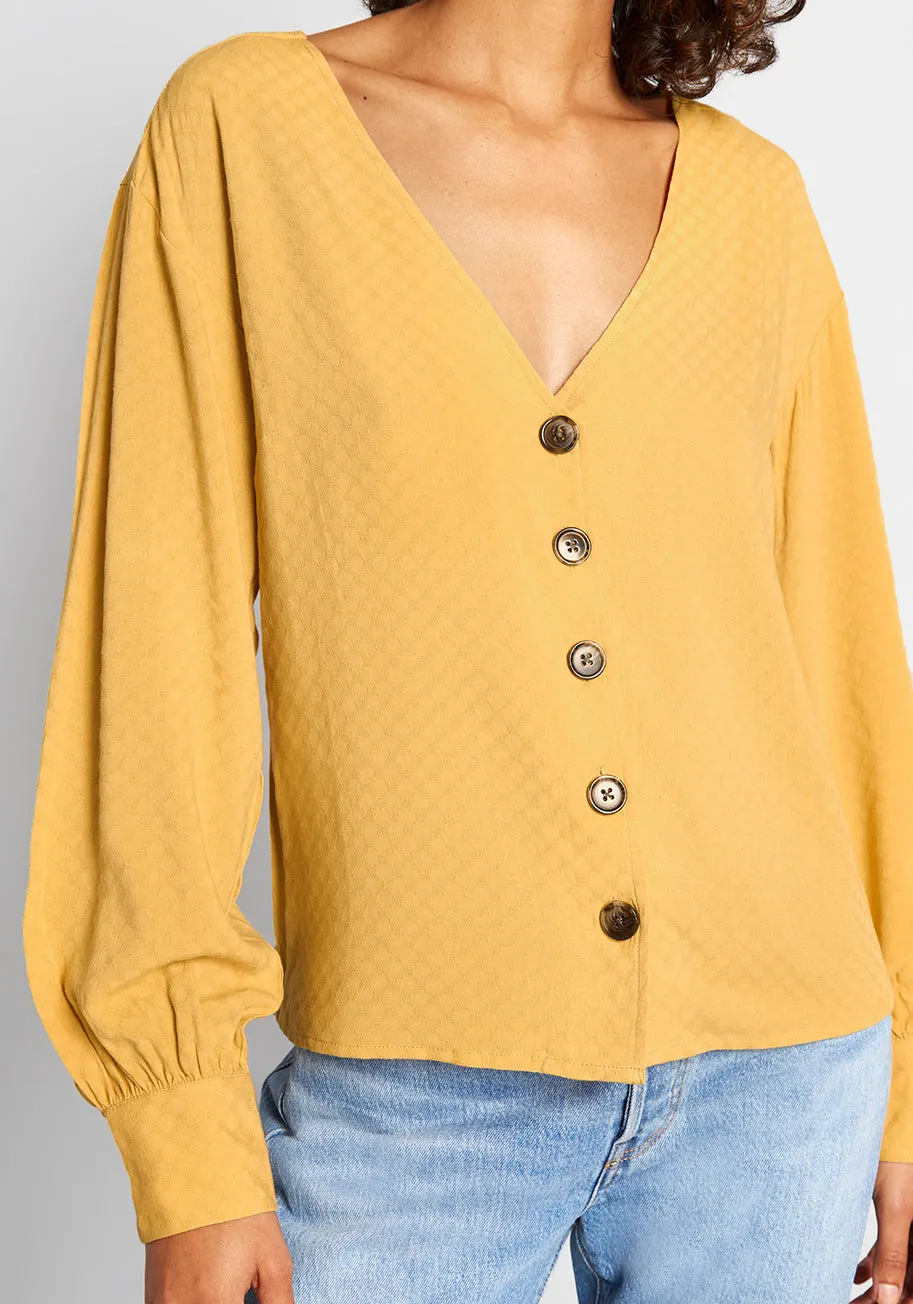 Effortless Example Long Sleeve Blouse