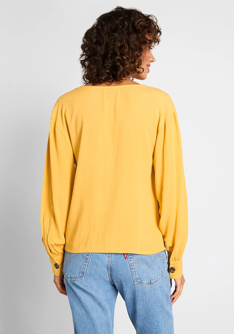 Effortless Example Long Sleeve Blouse