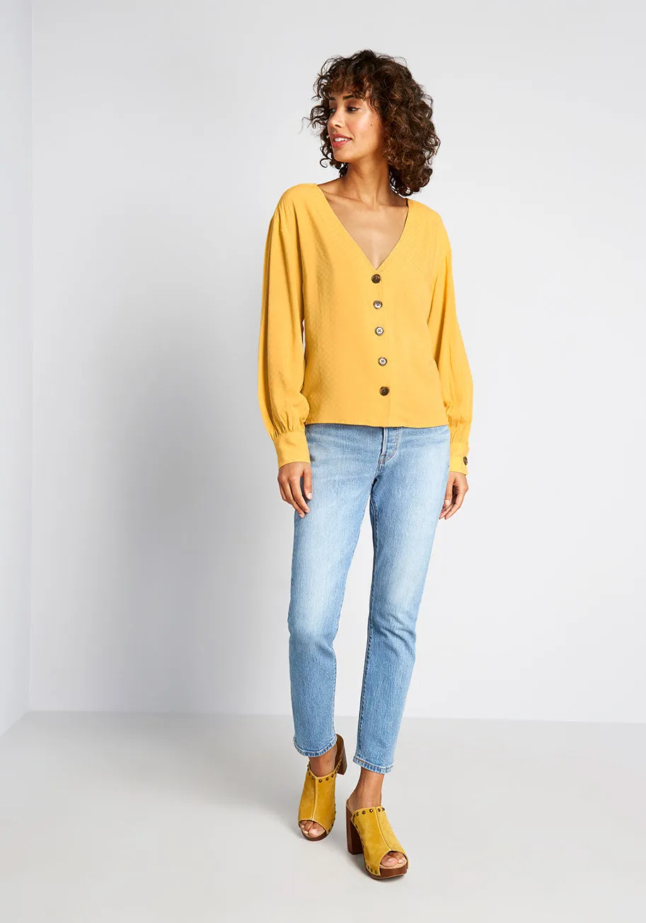 Effortless Example Long Sleeve Blouse