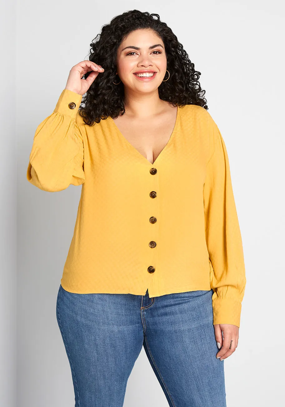 Effortless Example Long Sleeve Blouse