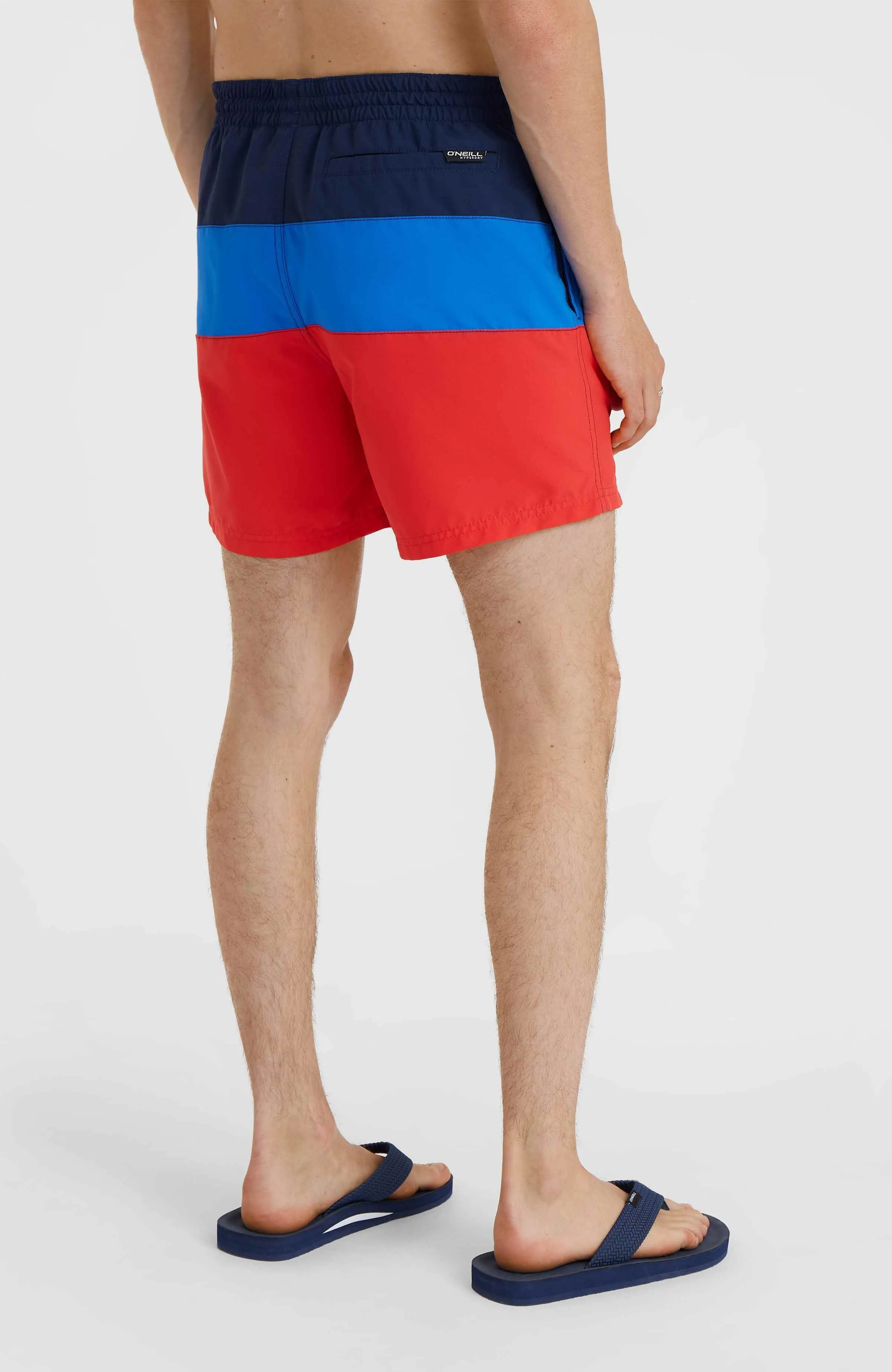 Frame Block Swim Shorts | Red Multi 2