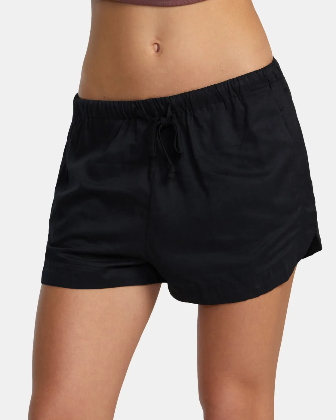 Grounded Elastic Waist Shorts - RVCA Black