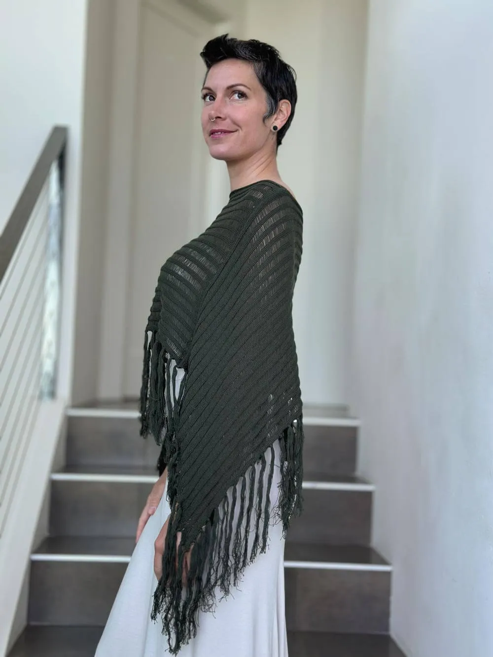 Hand Knit Poncho