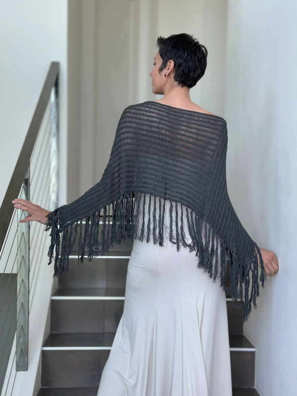 Hand Knit Poncho