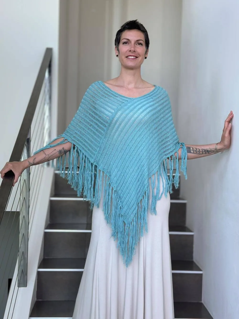 Hand Knit Poncho