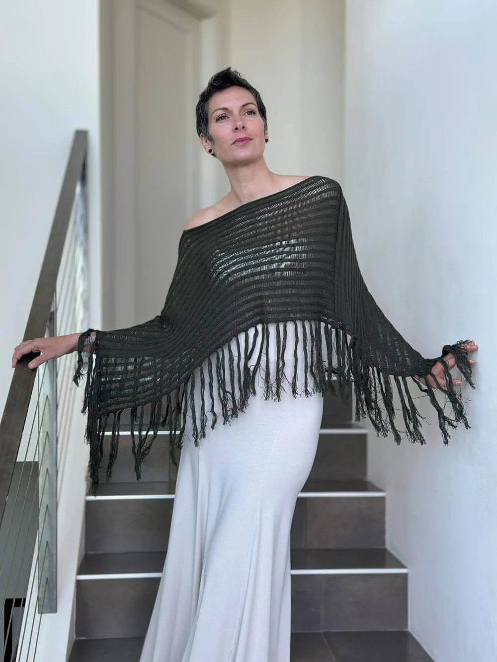 Hand Knit Poncho