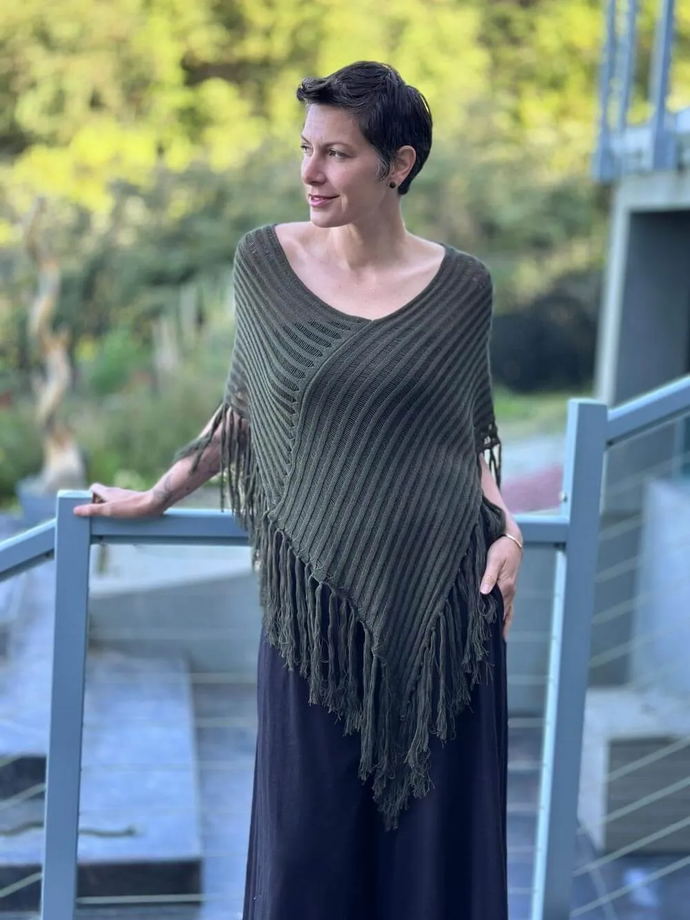 Hand Knit Poncho