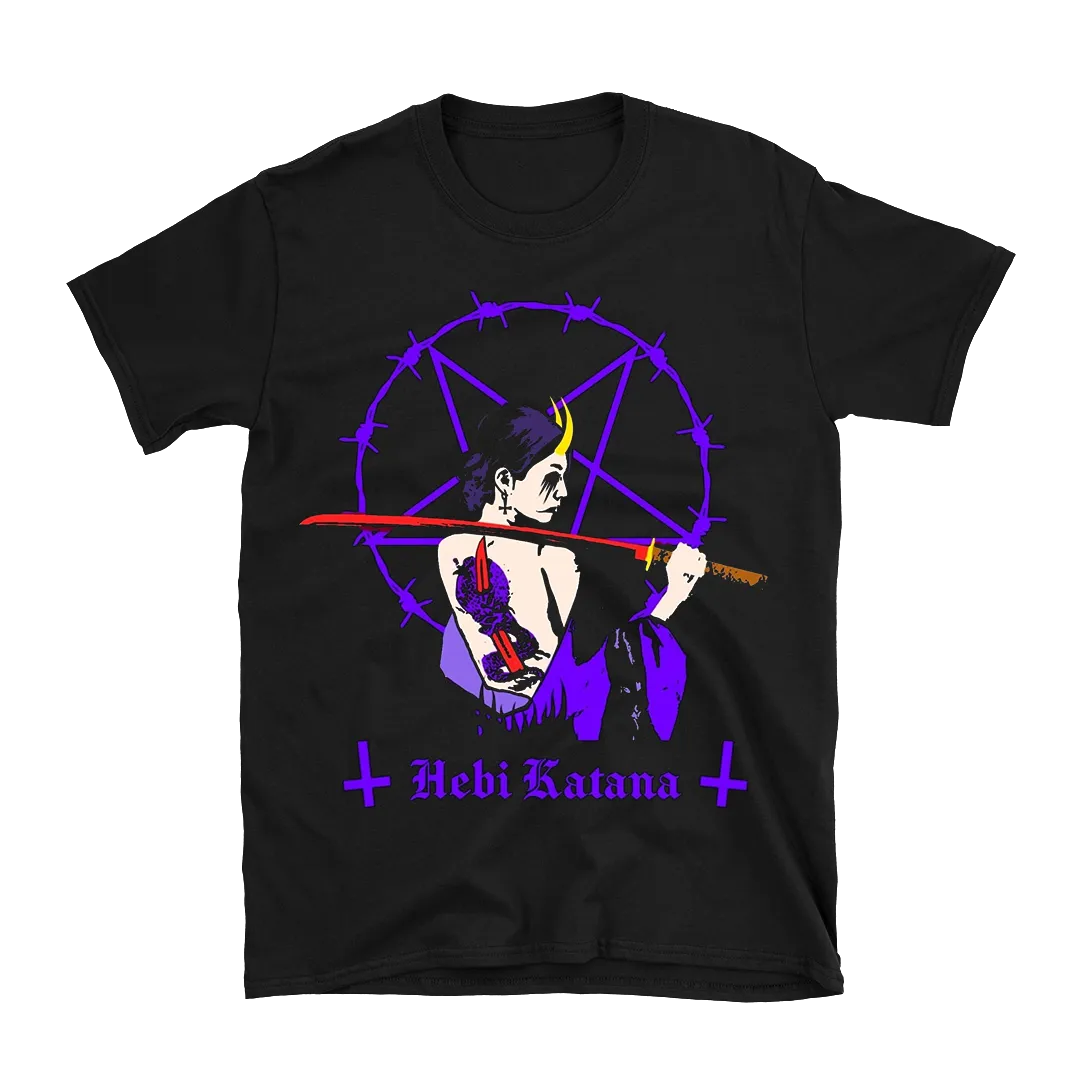 Hebi Katana - Katana Priestess T-Shirt - Black