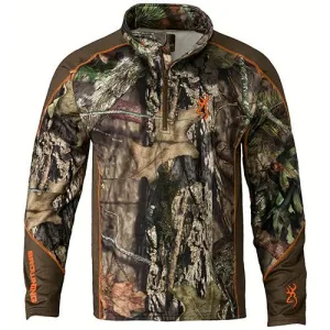 Hell's Canyon Midweight Base Layer 1-4 Zip Top - Mossy Oak Break-Up Country, Medium