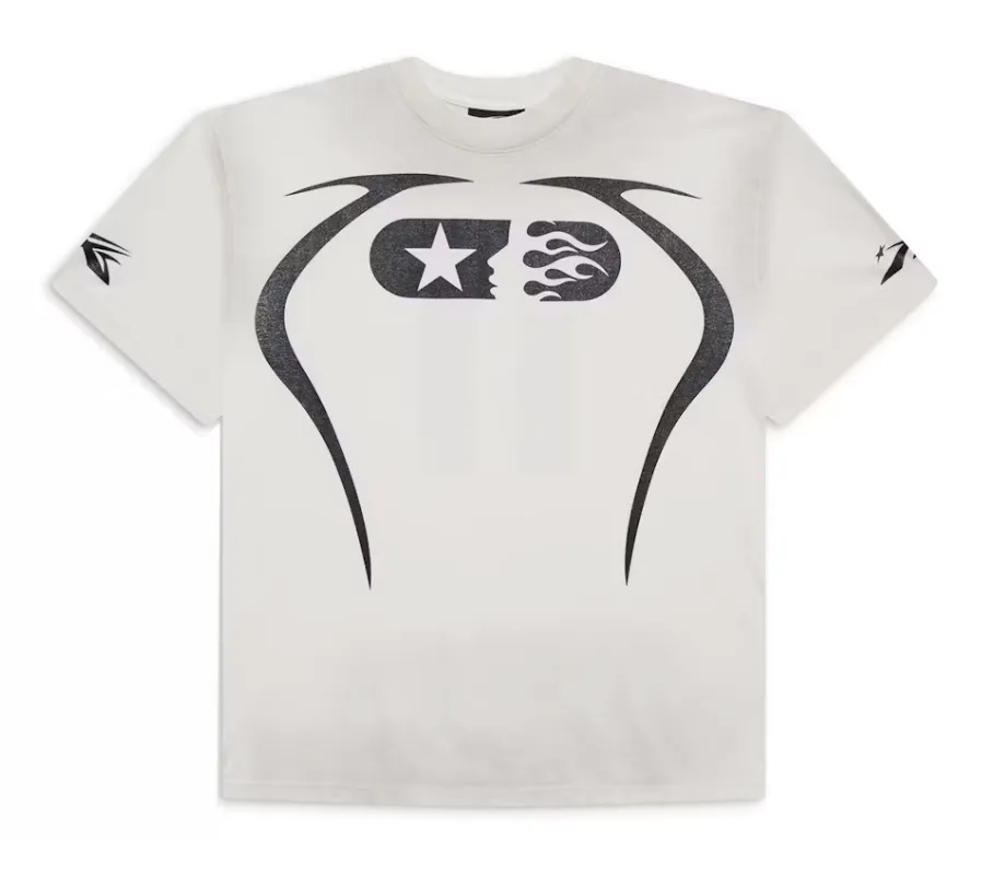 Hellstar Studios Warm Up Short Sleeve Tee Shirt White