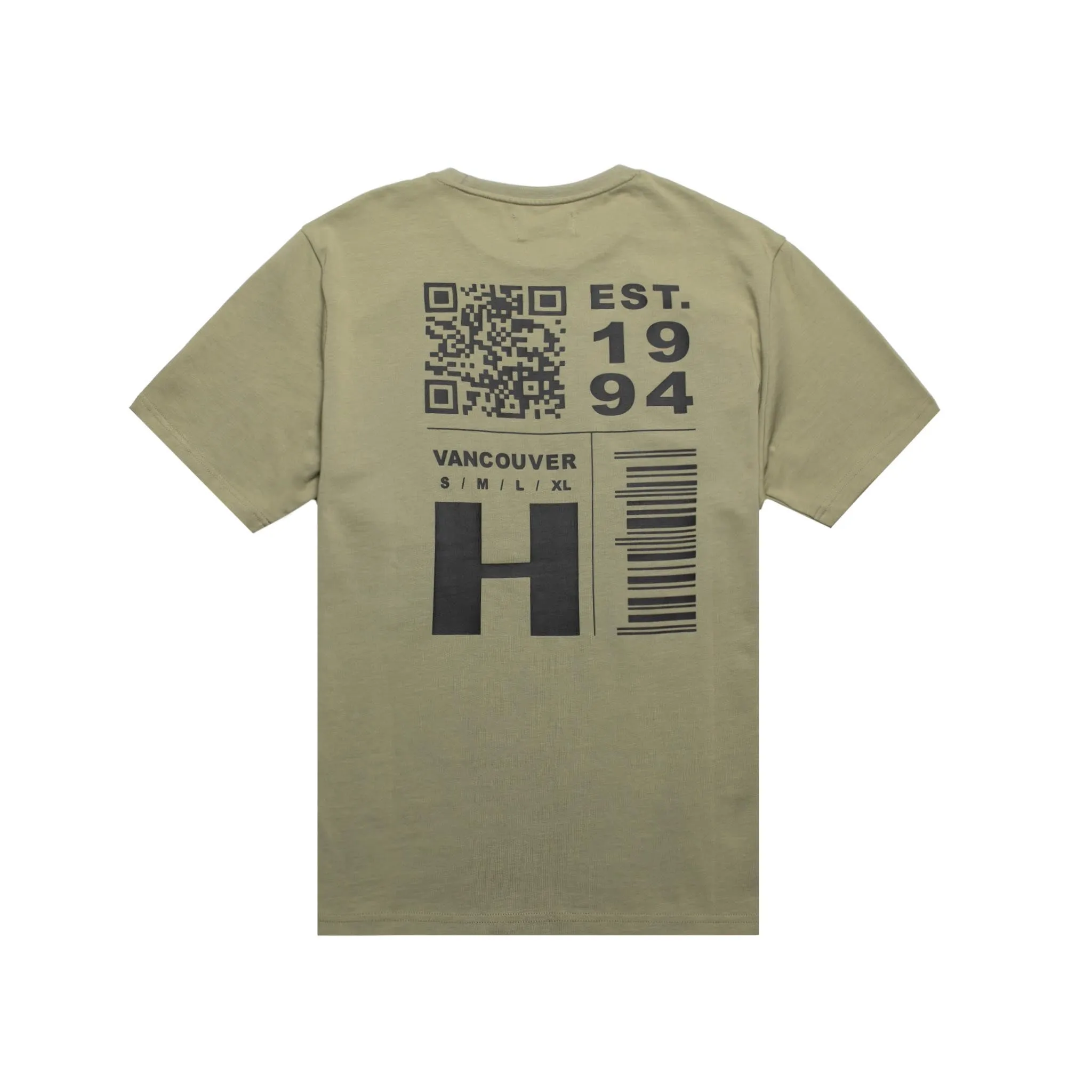 HOMME  QR Code Print Tee Sage