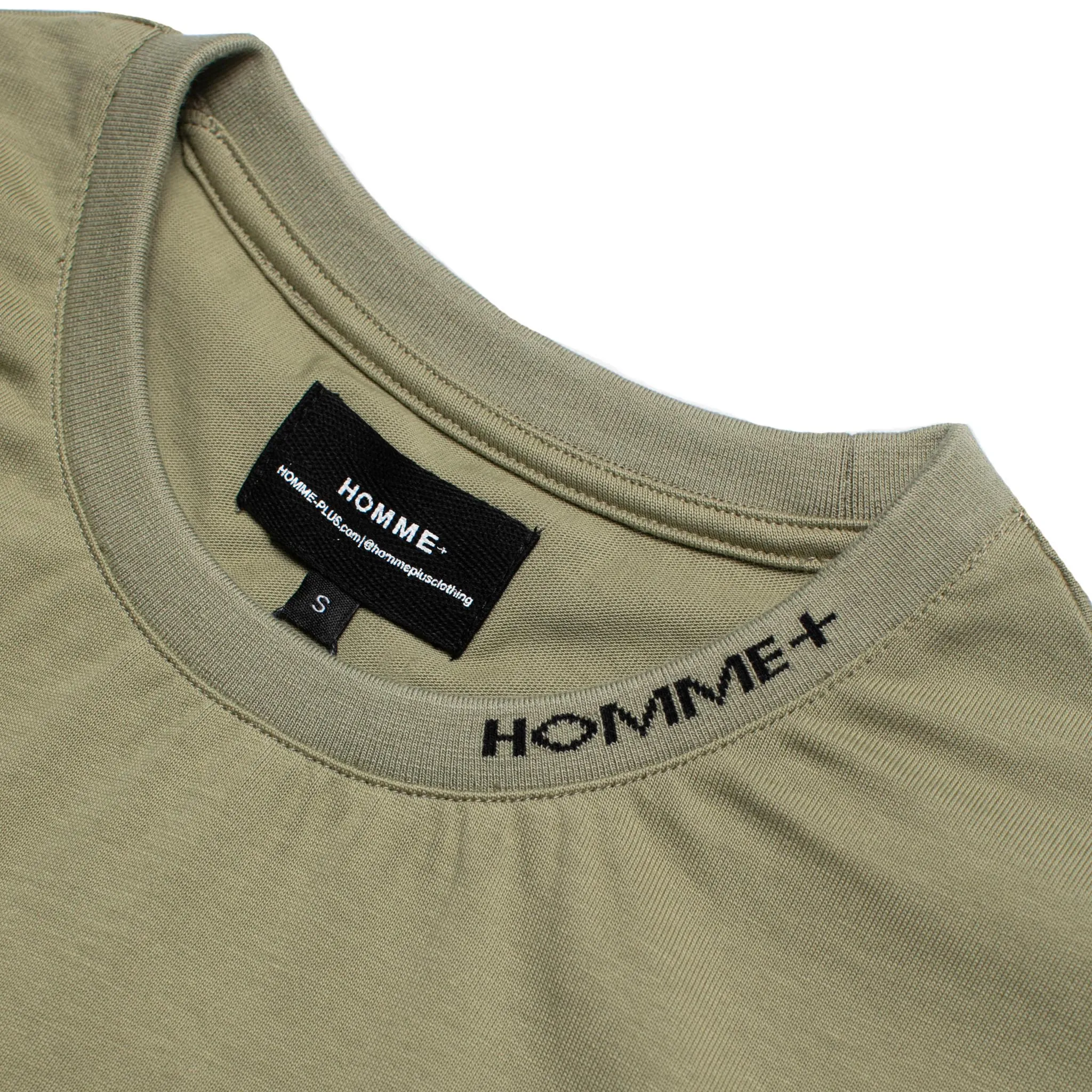 HOMME  QR Code Print Tee Sage