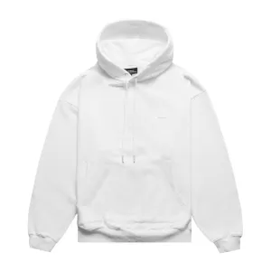 HOMME  Rubber Patch Hoodie White