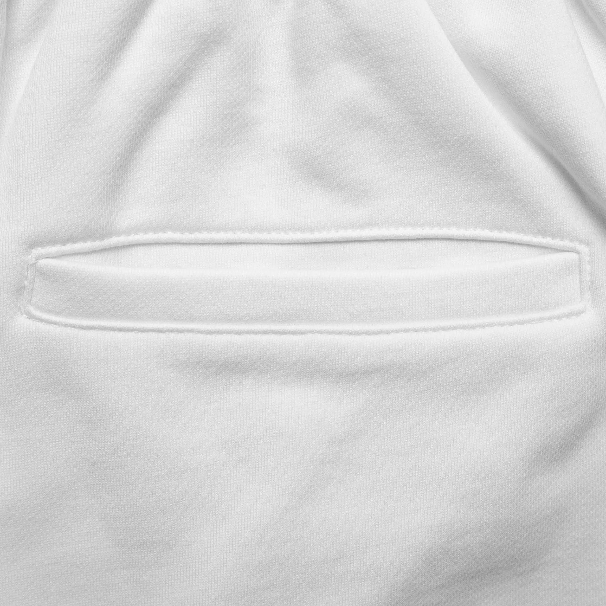 HOMME  Rubber Patch Shorts White