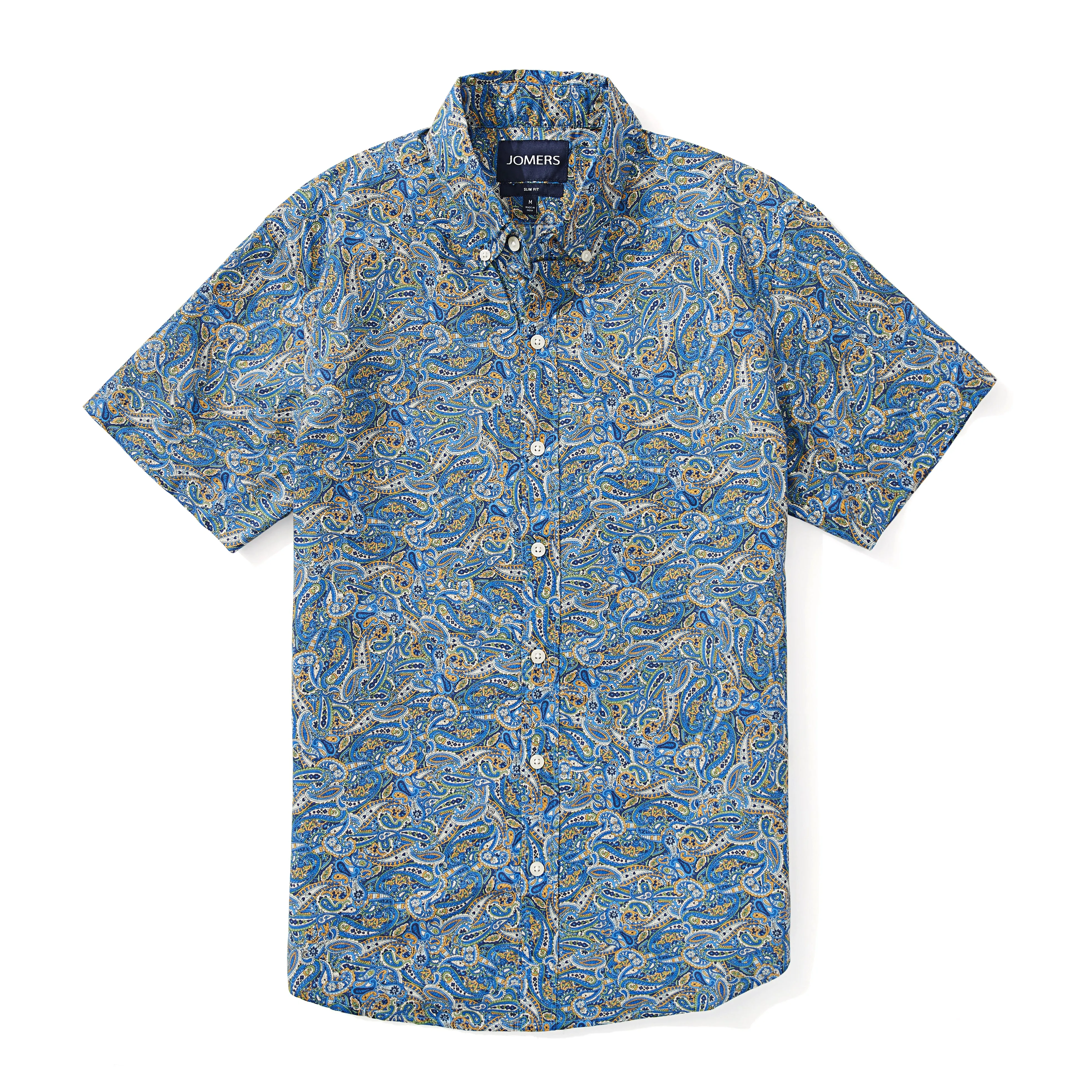 Italian Short Sleeve Shirt - Lucca Paisley