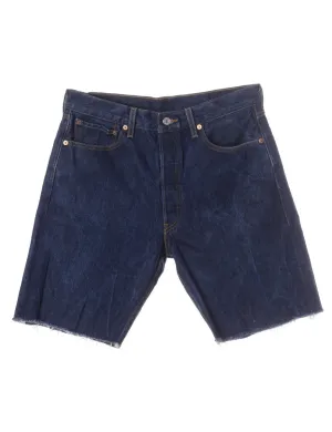 Label Cut Off Denim Shorts