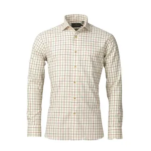 Laksen Abraham Mens Tattersall Shirt - Green/Red