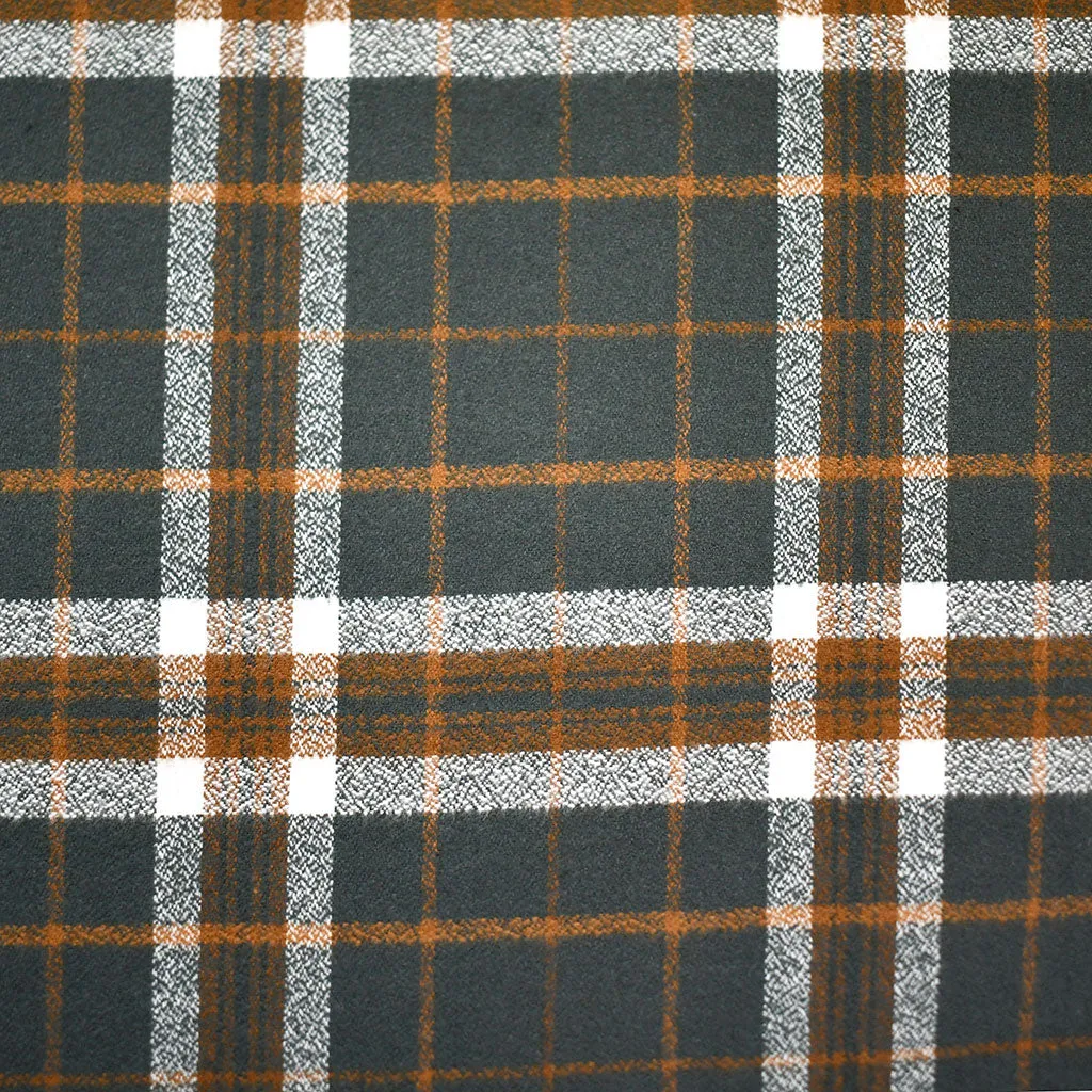 Mammoth Flannel Window Grid Plaid Evergreen