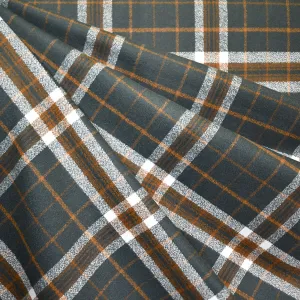 Mammoth Flannel Window Grid Plaid Evergreen