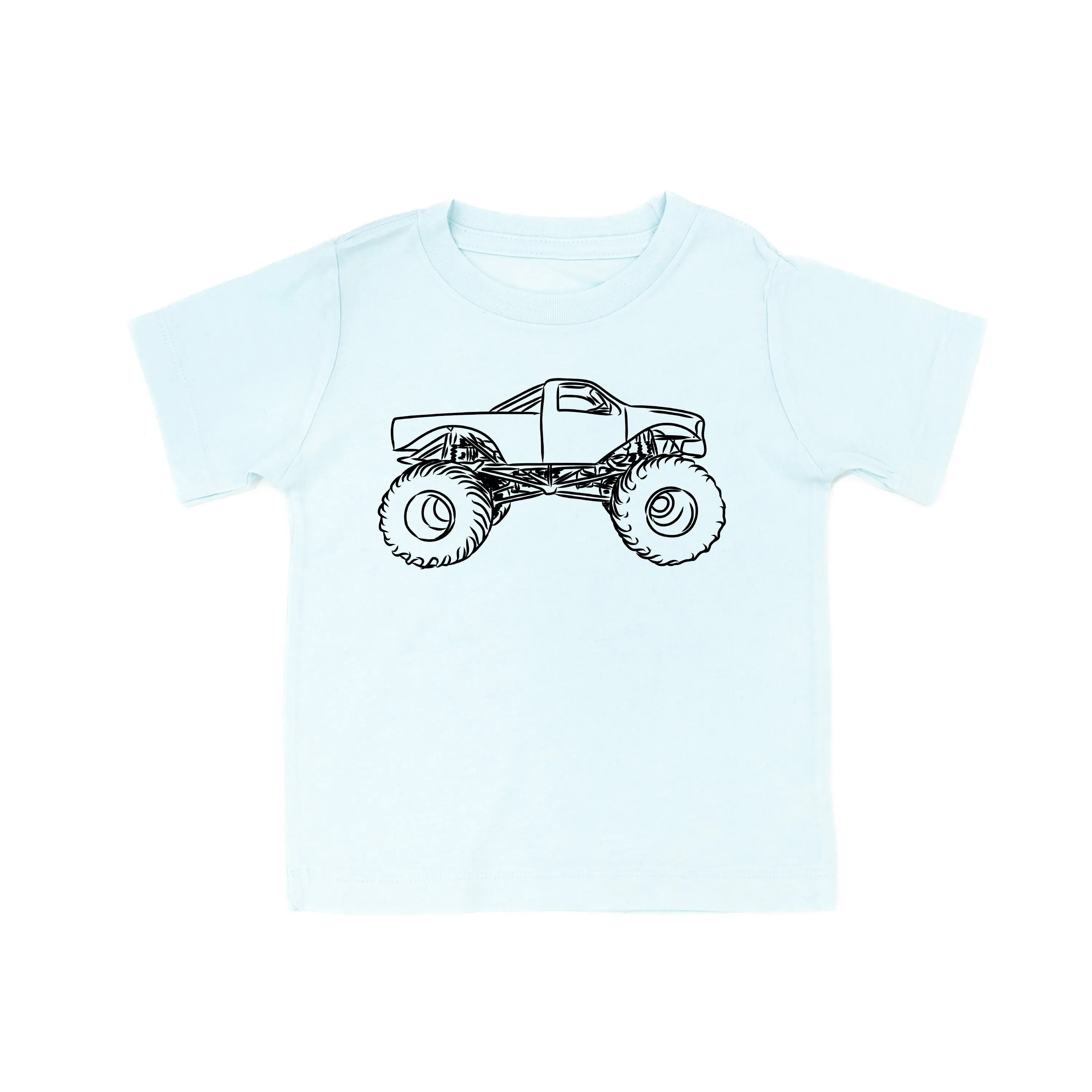 MONSTER TRUCK - Minimalist Design - Short Sleeve Child Shirt