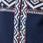 Nordic Print Zip Front Cardigan