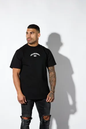 Oversized University Tee Black