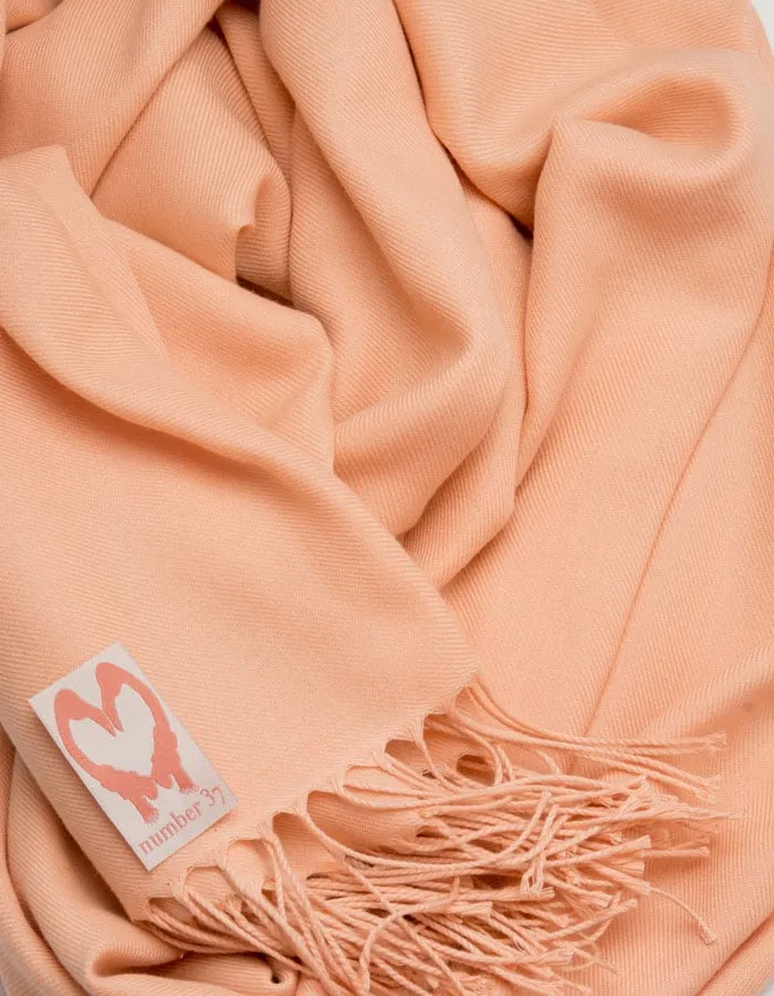 Peach Pink Pashmina