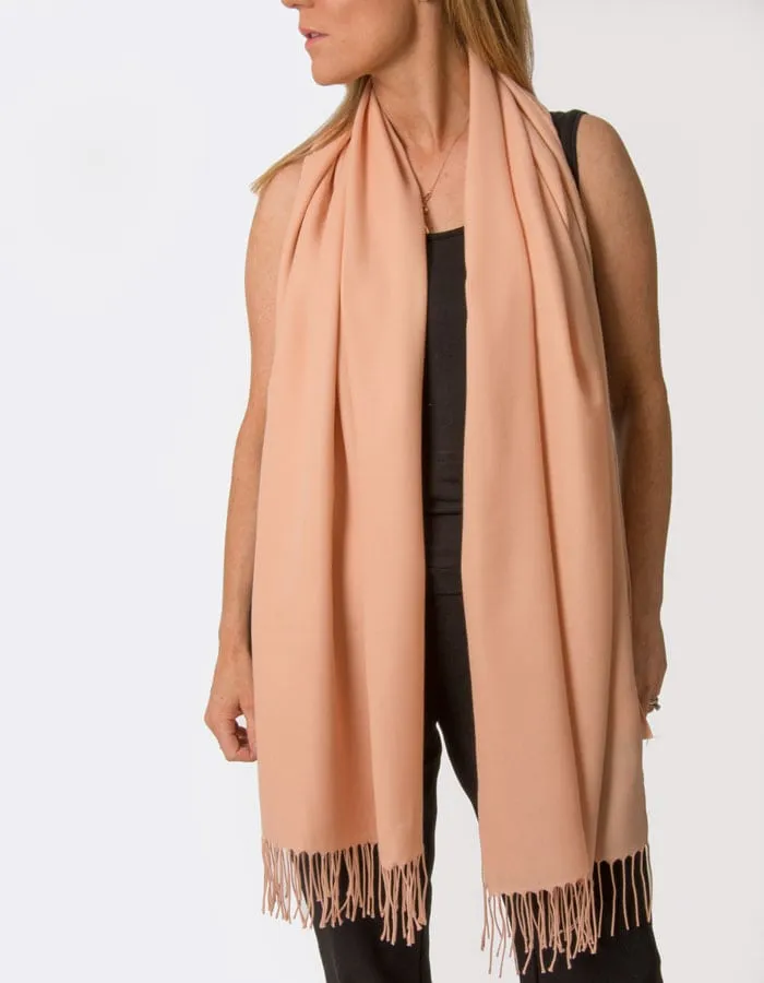 Peach Pink Pashmina