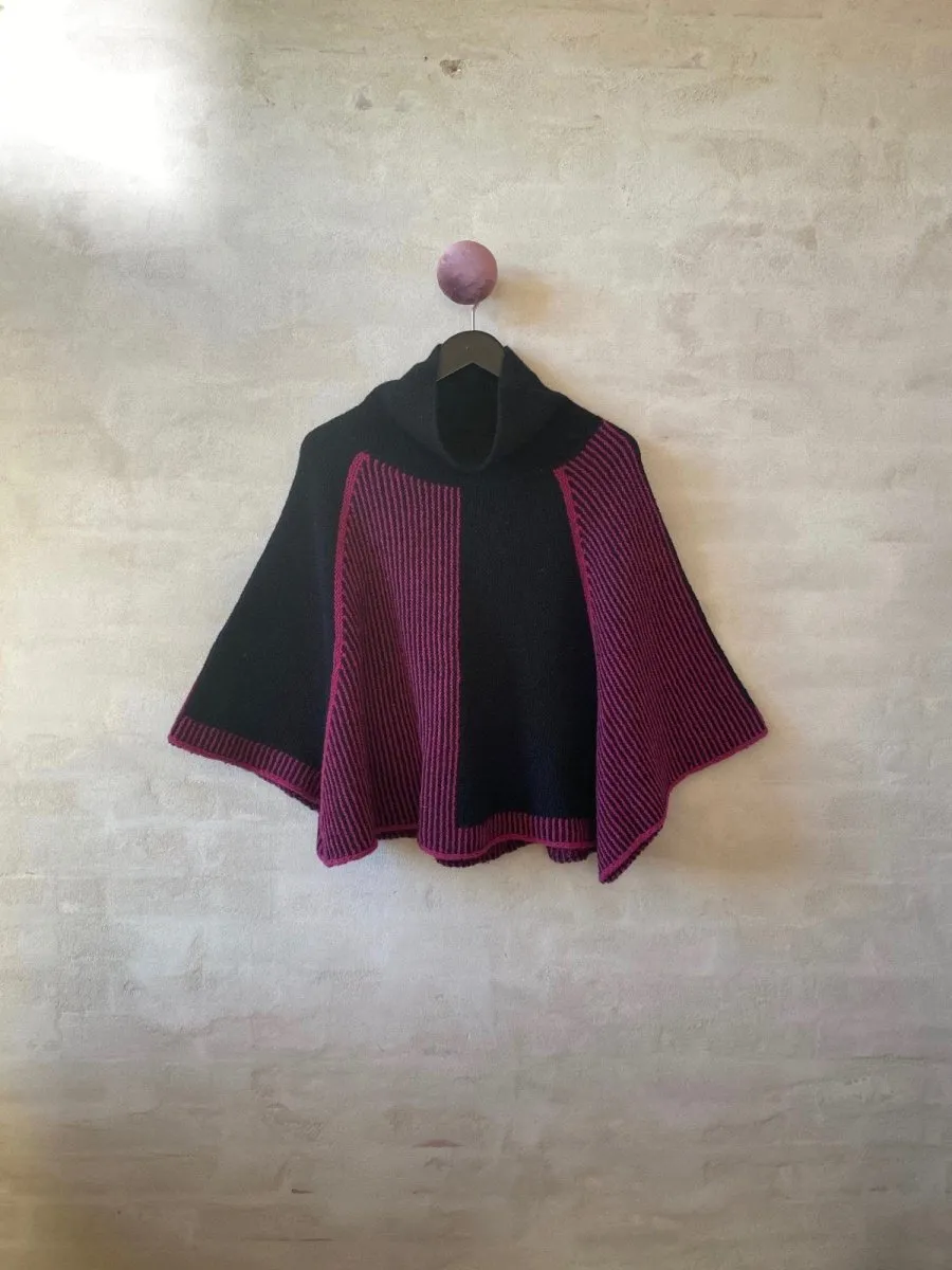 Pirouette poncho / cape by Hanne Falkenberg, No 20 knitting kit