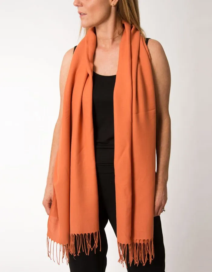 Pumpkin Orange Pashmina