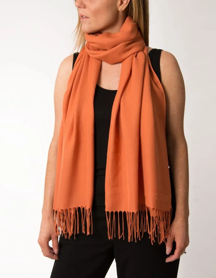 Pumpkin Orange Pashmina